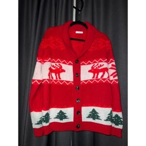 Ugly Christmas Sweater Xmas Cardigan Size Medium